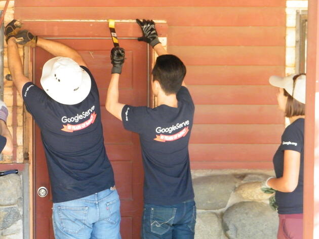 Volunteers help restore buildings at Audubon Starr Ranch